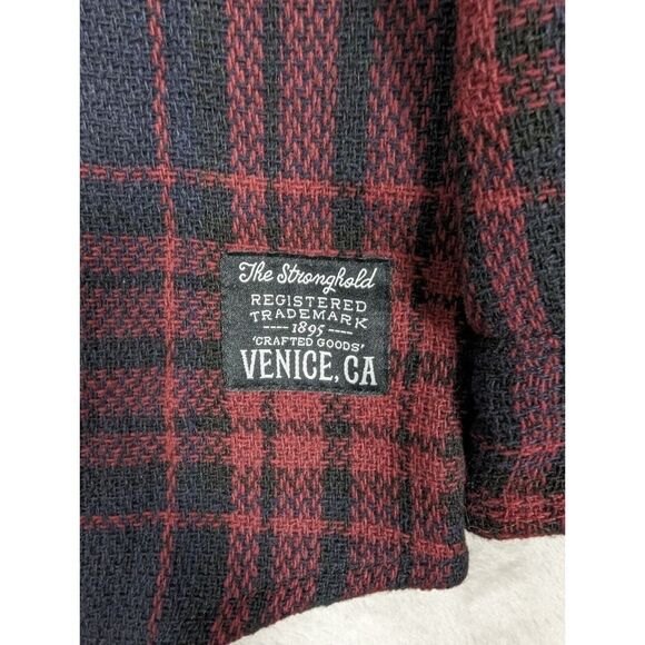 The Stronghold Los Angeles Shacket Jacket Men Sz Large Plaid Heavyweight Pockets - Picture 3 of 7